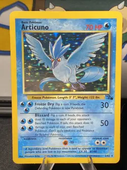Pokemon TCG Legendary Birds Fossil Set Articuno Zapdos Moltres Holo Rare - Image 2