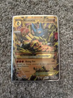 MLucario EX 55/111 XY-Furious Fists 2014 Pokemon Moderately Played Condition - Image 1