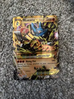 MLucario EX 55/111 XY-Furious Fists 2014 Pokemon Moderately Played Condition - Image 2