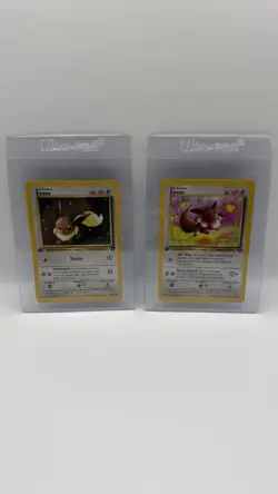 Pokemon TCG Vintage Eevee 1st Edition Lot Jungle And Team Rocket - Image 1