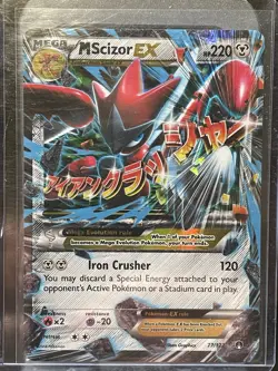 M SCIZOR EX #77/122 BREAKPOINT 2016 POKEMON NEAR MINT - Image 1