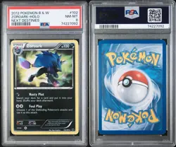 2012 POKEMON BLACK & WHITE NEXT DESTINIES #102 ZOROARK HOLO PSA 8 - Image 3