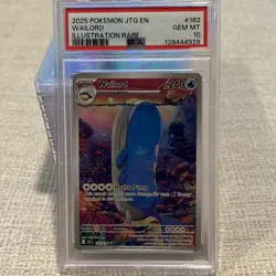 2025 POKEMON SV JOURNEY TOGETHER WAILORD 162/159 ILLUSTRATION RARE PSA 10 GEM MT - Image 1