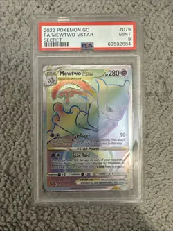 Mewtwo VSTAR (Secret) 079/078 Pokemon GO Holo PSA 9!! - Image 1