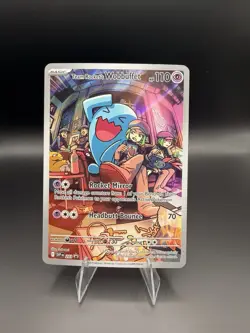 Team Rocket’s Wobbuffet SVP 203 Promo Pokemon TCG Holo NM - Image 1
