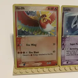 Pokemon TCG 2007 Lugia 2/17 & Ho-Oh 1/17 Pop Series (5) Holo Rare Card Played - Image 2