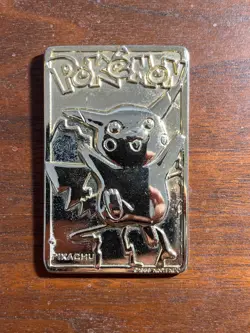 Pokemon Vintage 1999 23K Gold Plated Card Burger King Limited Edition Pikachu - Image 1