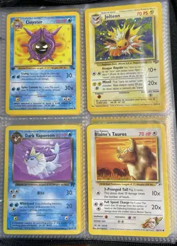 Vintage Pokemon Card Binder Collection Lot Base Set WOTC 1996-1999 NM-HP - Image 1