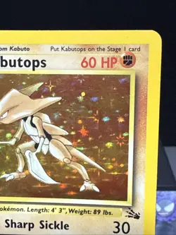 Pokemon Card Kabutops 9/62 1st Edition Fossil Set Holo Rare WOTC Light Play - Image 3