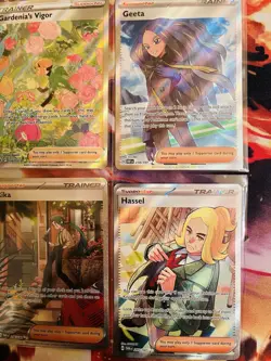 Pokemon Full Art Trainer Lot Of 6 Cards NM Gloria Gardenia Erika - Image 3