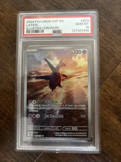 Pokemon Latinos Illustration Holo Card 203/191 Surging Sparks TCG PSA 10 - Image 1
