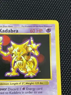 Pokemon Cards: Kadabra 32/102 Shadowless Base Set Uncommon LP/NM - Image 3