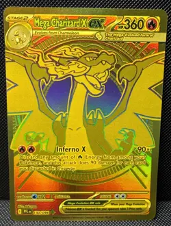 Mega Charizard x EX 130/094 Pokemon Card English - ME02: Phantasmal Flames - Image 1
