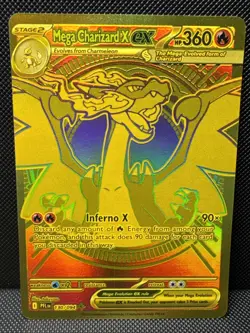 Mega Charizard x EX 130/094 Pokemon Card English - ME02: Phantasmal Flames - Image 2