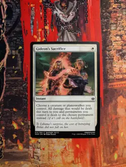 MTG Card : (1x) Gideon's Sacrifice (War of the Spark) - Image 1