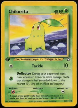 Chikorita [1st Edition] #53 Neo Genesis Pokemon Card - Image 1