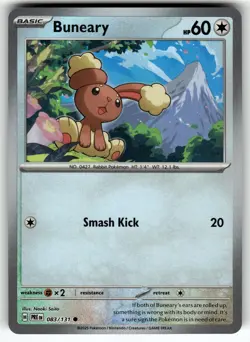 Buneary (Poke Ball Pattern) 083/131 SV: Prismatic Evolutions NM Pokemon Card TCG - Image 1