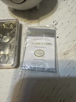 1999 Burger King Pokemon Pikachu Trading Card 23K Gold-Plated - Image 3