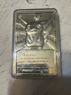 1999 Burger King Pokemon Pikachu Trading Card 23K Gold-Plated - Image 4