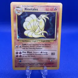 Ninetales - 12/102 - Pokemon Base Set Unlimited Holo Rare Card WOTC NM - Image 1