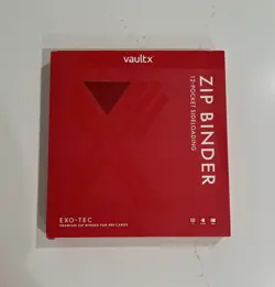 NEW Vault X 12-Pocket Exo-TecR Zip RED Binder - Holds 480 Cards - Image 1