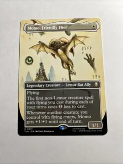 Momo, Friendly Flier (Borderless) - Avatar: The Last Airbender MTG + Bonus Card! - Image 1