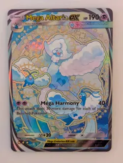 CUSTOM Card Mega Altaria EX Holo Pokemon TCG Pocket Mega Rising Custom Card - Image 1