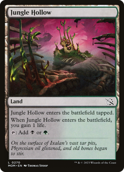x1 Jungle Hollow MOM MTG 0270 LIFE LAND M/NM 1x - Image 1