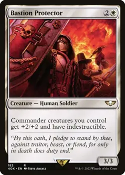 MTG - Bastion Protector - Warhammer 40K Commander Decks - X1 - (NM) - - Image 1