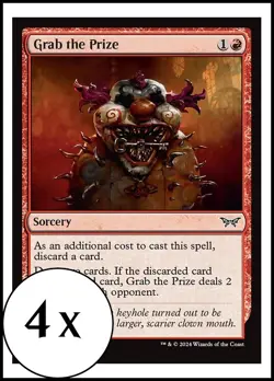 MTG - 4 x Grab the Prize - Duskmourn - Playset 4x x4 - Image 1