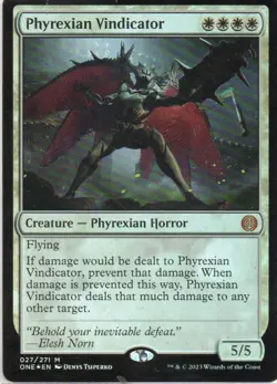 MTG: Phyrexia: All Will Be One: Foil Phyrexian Vindicator: LP Condition - Image 1