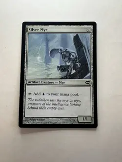 Silver Myr LP Planechase Magic The Gathering Mtg Lightly Played Artifact Myr - Image 1