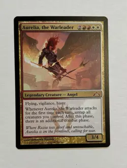 MAGIC THE GATHERING MTG AURELIA THE WARLEADER 143/249 RETURN TO RAVNICA NM - Image 2