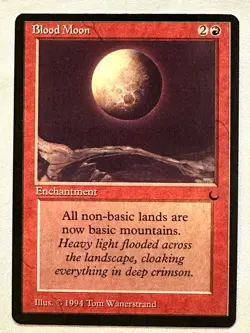 Blood Moon - 1994 Magic the Gathering MTG The Dark - Near Mint - Free Shipping! - Image 1