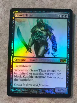 MTG Magic the Gathering - Grave Titan FOIL - Core Set 2011 M11 - Image 1