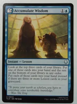 Accumulate Wisdom *Uncommon* Magic MtG x1 Avatar: The Last Airbender - Image 1
