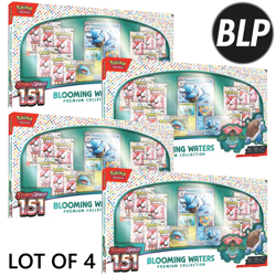 Pokemon TCG Scarlet & Violet 151 Blooming Waters Premium Collection Set LOT OF 4 - Image 1
