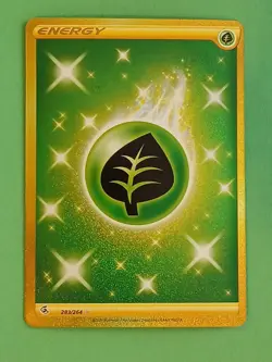 Pokemon Sword & Shield Fusion Strike Grass Energy 283/264 Secret Rare Gold - Image 1
