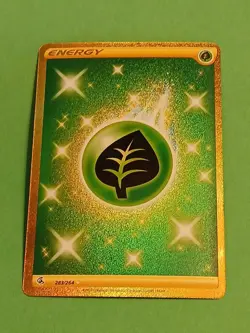 Pokemon Sword & Shield Fusion Strike Grass Energy 283/264 Secret Rare Gold - Image 3