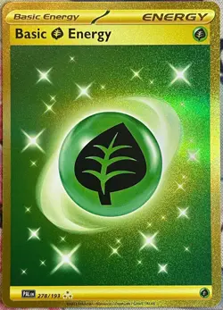 Grass Energy Gold Hyper Rare - 278/193 - Paldea Evolved Pokemon 2023 - Image 1