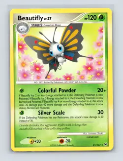 Pokemon TCG Beautifly 21/127 Platinum Normal MP - Image 1