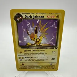 Dark Jolteon 38/82 - Team Rocket Non Holo Rare Pokemon TCG WOTC NMT - Image 1