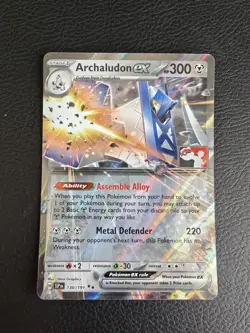 Pokemon TCG - Archaludon ex 130/191 Play Stamped Prize Pack Series 7 Holo - Image 1