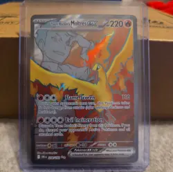 Pokemon TCG Team Rockets Moltres EX Destined Rivals 208/182 NearMint Condition - Image 1