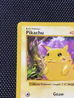 Pokemon TCG Pikachu (Red Cheeks) 58/102 Shadowless A LP/NM - Image 2
