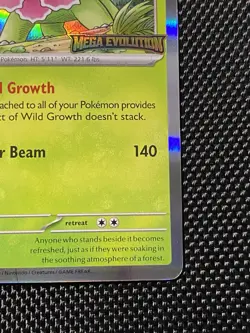 Meganium 001 Black Star Promo Stamped Prerelease Mega Evolutions Pokemon MEP NM - Image 4