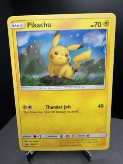 Pokemon TCG Sun & Moon Pikachu SM183 Black Star Promo Cosmos Holo NM! - Image 1