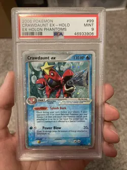 Pokemon PSA 9 Mint Crawdaunt ex - Holon Phantoms 99/110 2006 - Image 1
