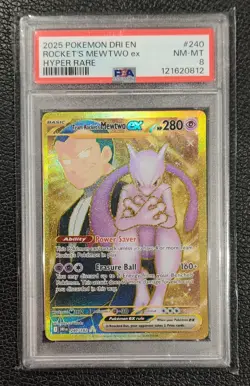 Team Rocket's Mewtwo ex 240/182 Sv10: Destined Rivals Hyper Rare Pokemon TCG NM - Image 1