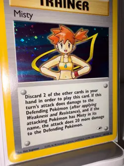 2000 Pokemon Gym Heroes Misty Holo #18/132 - Image 2